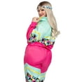 thumbnail image 2 of Leg Avenue Women's Plus Size Totally 80s Tracksuit Halloween Costume, Multicolor, 3X-4X, 2 of 5