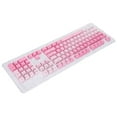 104PCS Key Caps Pink White Dyeing Process Matte Appearance PBT Keycaps