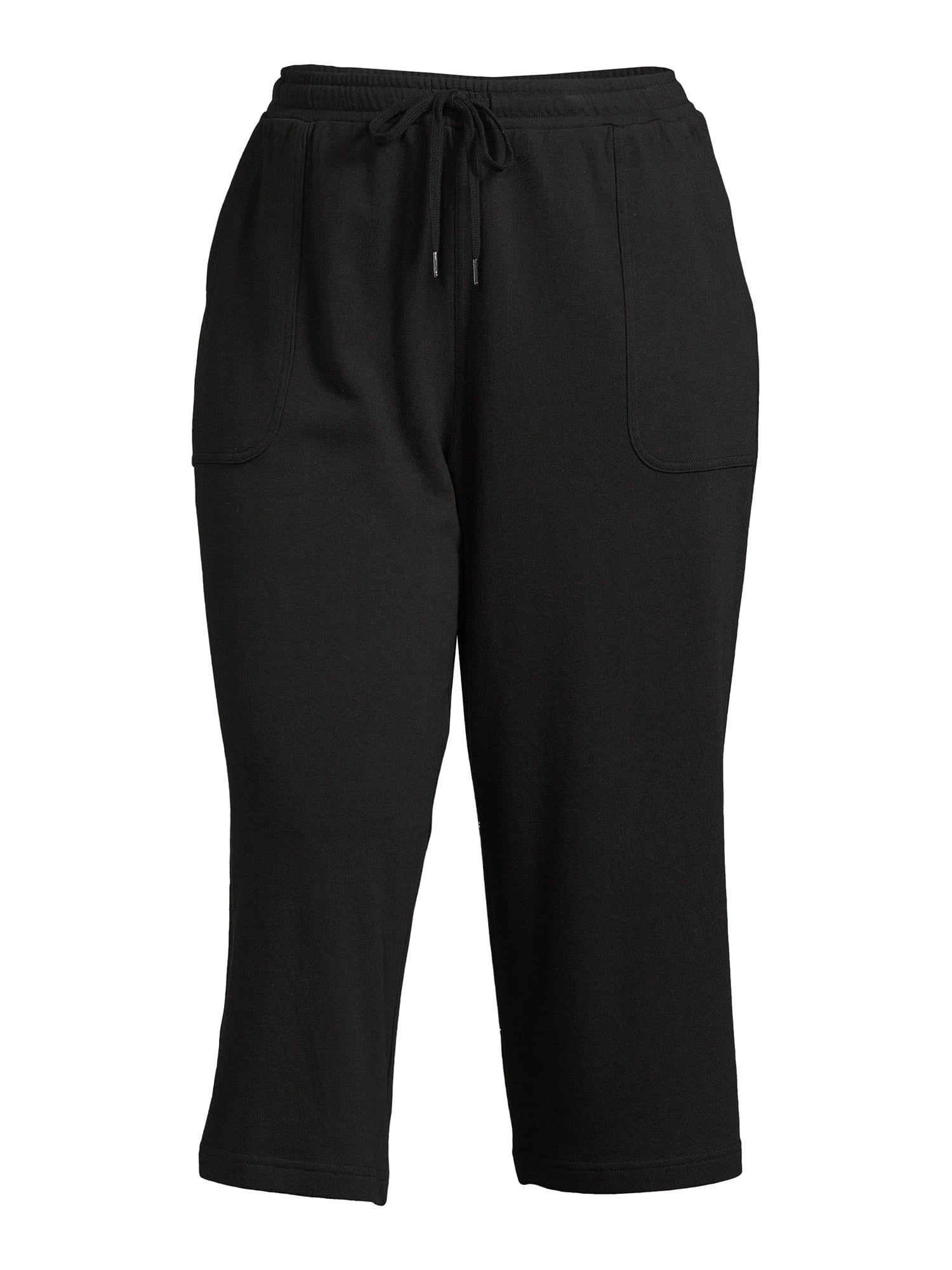 Terra & Sky Women's Plus Size Pull-On Knit Capris