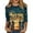 Light blue, variant on Ladies Tops And Blouses New Years Outfits Women Casual 3/4 Sleeve Round Neck 2025 New Year Printed Graphic Plus Size Tops Women'S Clothing