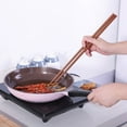 thumbnail image 2 of WHAMVOX Brown Wooden Cooking Chopsticks for Fry and Hot Pot with Excellent Craftsmanship 42CM, 2 of 6