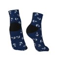 thumbnail image 4 of Bingfone Nautical Themed Simple Anchors Design Patterned Men'S Women'S Casual Cotton Socks, 4 of 9