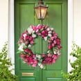 thumbnail image 6 of Artificial Tulip Wreath 15.7 inch, Multicolor Flowers Wreath for Front Door Decor, Christmas Wreath for Outside Indoor Wall Window (Diameter 15.7inch), 6 of 10