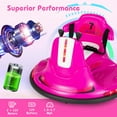 thumbnail image 5 of Costway 12V Bumper Car for Kids Toddlers Electric Ride On Car Vehicle with 360° Spin Pink, 5 of 11