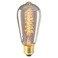 thumbnail image 1 of Qiaoxi Light Bulbs 40W 2700K Warm White Lighting Amber Glass Retro Light Bulbs For E27 Screw Base Vintage Filament Light Bulb, 1 of 8