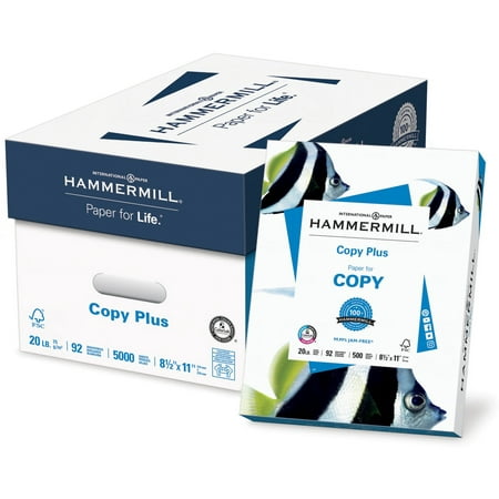 Hammermill Copy Plus 20lb Paper, 8.5 x11, 5K Shts/Carton, 40 Case Pallet