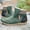 Green, variant on Babysbule Womens Shoes Women's Vintage Splicing Round Toe Plus Velvet Zip Up Short Naked Boots Shoes