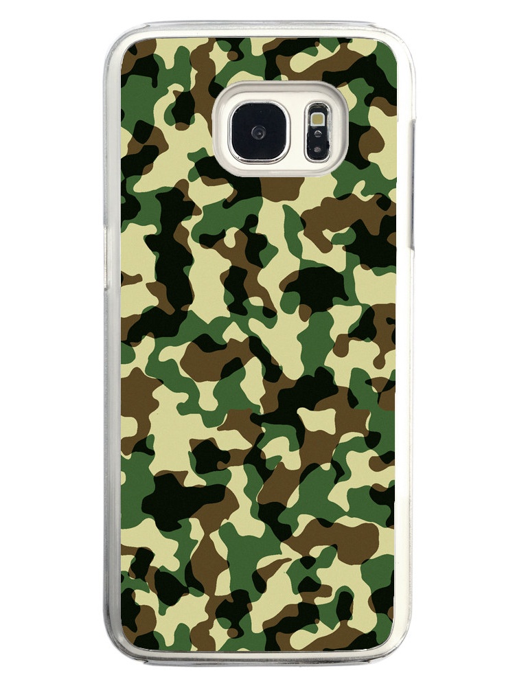 Standard Green Camouflage Camo Pattern Samsung Galaxy S7 Edge Phone
