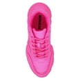 thumbnail image 5 of Berness Women Chunky Platform Sneakers Lace Up Fashion Trainers Thick Sole Casual Walking Light Weight Shoes BLAIR Hot Pink Fuchsia 8, 5 of 6