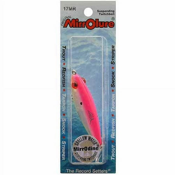 L&S Bait MirrOdine 2-5/8 In. Lure, Fluorescent Hot Pink/Chartreuse Belly