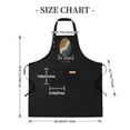 thumbnail image 5 of Stylish Black Bib Apron 2 Pack with Adjustable Straps & 2 Pockets Featuring Earthy Swirl Pattern Egg Design - Perfect for Cooking & Chef Use for Men & Women, 5 of 6