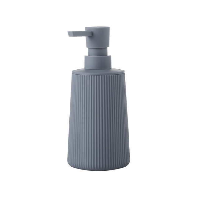 Dispensador manual de jabón líquido, botella de champú rellenable vacía, contenedor para lavado de manos Gris