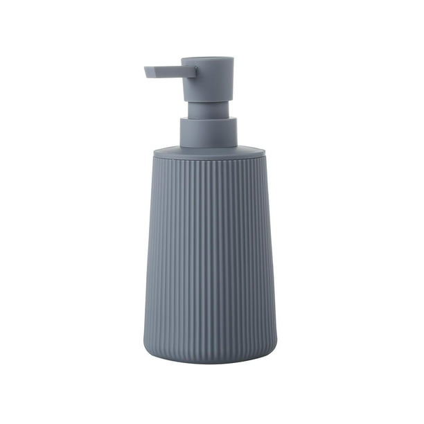 Dispensador manual de jabón líquido, botella de champú rellenable vacía, contenedor para lavado de manos Gris