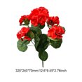 thumbnail image 4 of 2 Uds. Arbustos Geranio Artificiales 12 6 Pulgadas Flores Imitación No Tejidas Geranios() Rojo, 4 of 4