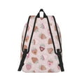 thumbnail image 2 of Bixox Strawberry Cake Printing Canvas Backpack Lightweight Casual Travel Backpack School Backpack Fits 15.6 Inch Notebook, 2 of 5