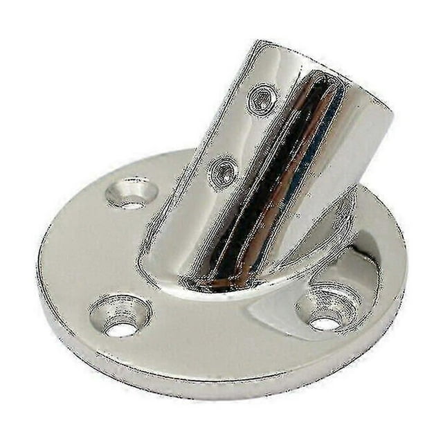 316 Stainless Steel 60 Degree Boat Deck Handrail Rail Fitting 22mm Base Tube(silver)(1pcs)