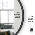 thumbnail image 3 of Umbra Hub Decorative  Round Wall Mirror,Black, 3 of 6