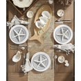 thumbnail image 4 of Mud Pie, White, Oyster Shaped Triple Dip and Serving Set, 10.25" x 5.5", 4 of 4