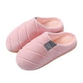 thumbnail image 3 of Pxiakgy slippers for women Womens Slippers For Womens Men Warm Shoes Soft Plush House Slippers Flip Flop house slippers for women Pink + US:10, 3 of 3