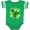 Football Green and White, variant on Inktastic Painted Clover Patch- Shamrocks for St. Patricks Day Boys or Girls Baby Bodysuit