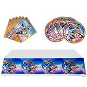 Party Supplies For Space Jam, 20 plates, 20 napkins and 1 tablecloth ,Space Party Decoration