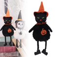 thumbnail image 2 of BNNG Black Cat Plush, 7.5 Inch Black Cat Stuffed Animals with Witch Hat, Cute Black Cat Plushie Doll, Soft Stuffed Cat Plush Hanging Ornaments for Birthday Christmas Tree Party Favor Decoration, 2 of 9