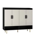 thumbnail image 6 of 4-door Black Shoe Cabinet With Build - For Entryway & Closet Adjustable Shelves For Long-term Storage A Tidy And Orderly, 6 of 7
