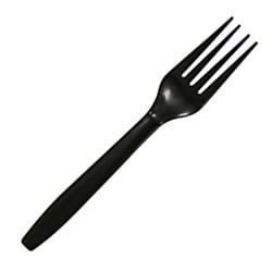 - Office Depot Full-Sized Plastic Forks, Black, Box Of 1000, 3585490693