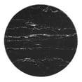 thumbnail image 3 of Modway Lippa 20" Round Modern Artificial Marble/Metal Side Table in Matte Black, 3 of 6