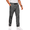 Dark Grey, variant on Mens Drawstring Cotton Pants Casual Pull On Leisure Pants Slim Fit Stretch Waist Band Slacks Spring
