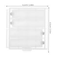 thumbnail image 2 of Raindrops 4Pcs Easy Use Transparent Aaa to Aa Battery Converter Adapter with Storage Box for Batteries, 2 of 8