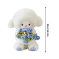 thumbnail image 3 of Tarmeek Plush Toy for 3 4 5 6 7 Year Old Boys Girls,Adorable Wool Doll Toy Lamb with Rose Cap Magnetic Hand Flower Transforms Into Flower Hat,Thanksgiving Birthday Christmas Gifts for Kids, 3 of 9
