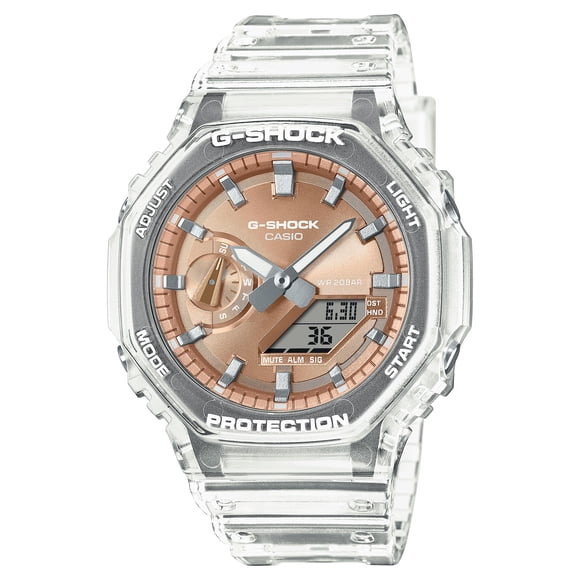 Reloj G-Shock GA2100BM-7A5 Oro Rosa con Resina Translúcida