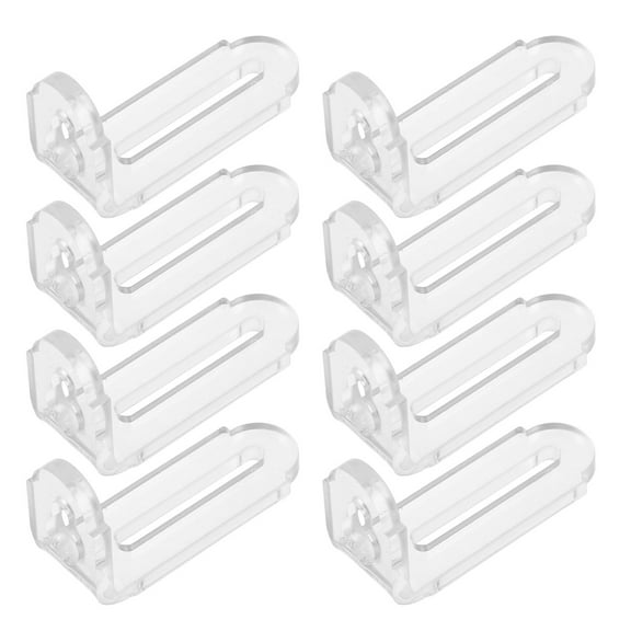 Worgeous 8pcs Acrylic L Brackets Clear Right Angle Bracket 90 Degree Support Shelf Box Fixation Corner Brace Transparent Right Angle Bracket For Furniture Wood