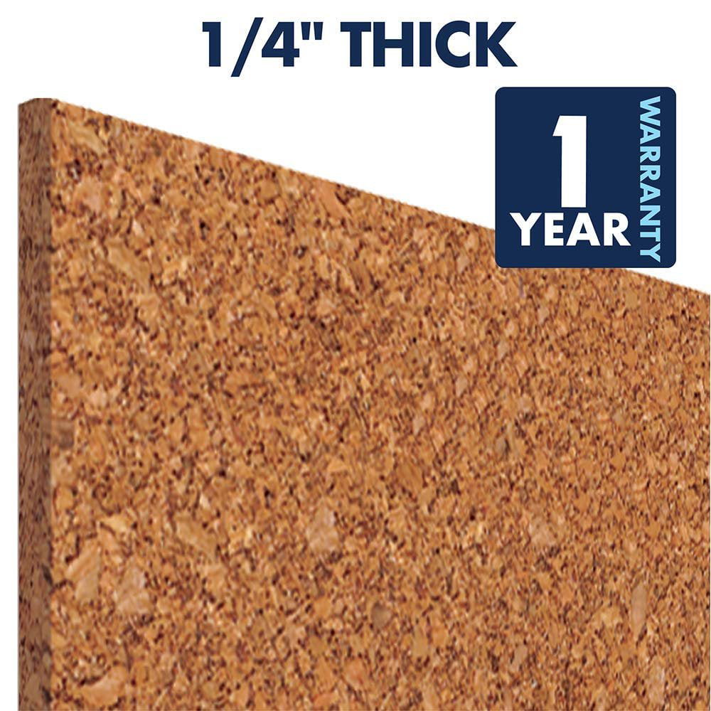 Quartet Cork Tiles Cork Board 12 x 12 Corkboard Wall Bulletin Boards Natural 4 Pack (102)