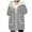 Silver, variant on Puffer Jacket with Belt for Women Hooded Plus Size Long Sleeve Solid Color Winter Coat Women's Padded Jacket with Waist Belt Casual Loose Cardigan Jacket Outerwear Brown S