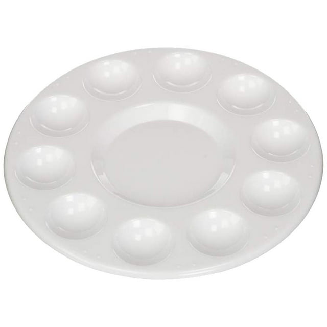 Moins de 5 Plateaux Ronds en Plastique pour Bureau&Artisanat& Papeterie Design Rond Plateau Blanc ArtsCrafts & Couture