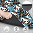 thumbnail image 3 of Xecao Lilies Flowers Print Car Foot Mat Set of 4 Pieces Neoprene All-Weather Dust-Proof Stain-resistantCar Interior Decorative mats Non-Slip Mats, 3 of 6