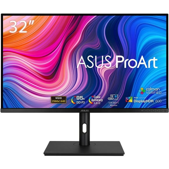 ASUS PA328CGV ProArt Display 32” QHD 1440P 165Hz IPS Professional Monitor with Calman Verified and USB-C Power Delivery
