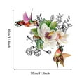 thumbnail image 3 of Birds Flowers Toilet Lid Decal Commode Sticker for Bathroom Decorative Flower Sticker Decoration Public Toilet Sticker, 3 of 8