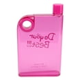 thumbnail image 6 of M Buder 420ml Slim Flat Water Bottle with Cover, Portable Travel Mug, BPA-Free Plastic Reusable Bottle for Sports, Gym, and Outdoors, A5 Size Space Saving Design, Pink, 14.2 oz / 420 ml, 6 of 9