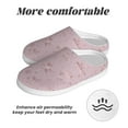 thumbnail image 6 of Wukai Minimalist Snowflake Print Women's Indoor Bedroom Slipper Slip On Shoes, Unisex House Shoes with Anti-Skid Sole for Men, Gift for Women Men-8, 6 of 7
