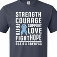 thumbnail image 4 of Inktastic Als Awareness Strength Courage Support T-Shirt, 4 of 5
