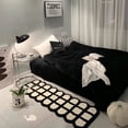 thumbnail image 2 of Cashmere Rugs for Bedroom Decoration Maison Strip Bedroom Bedside Foot Mat Fluffy Living Room Carpet Dense Tapete Infantil Rugs50x120cm Gao Jinjia LED, 2 of 2