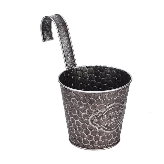 Maceta de pared moderna para jardín que ahorra espacio, estilo vertical, de metal acanalado
