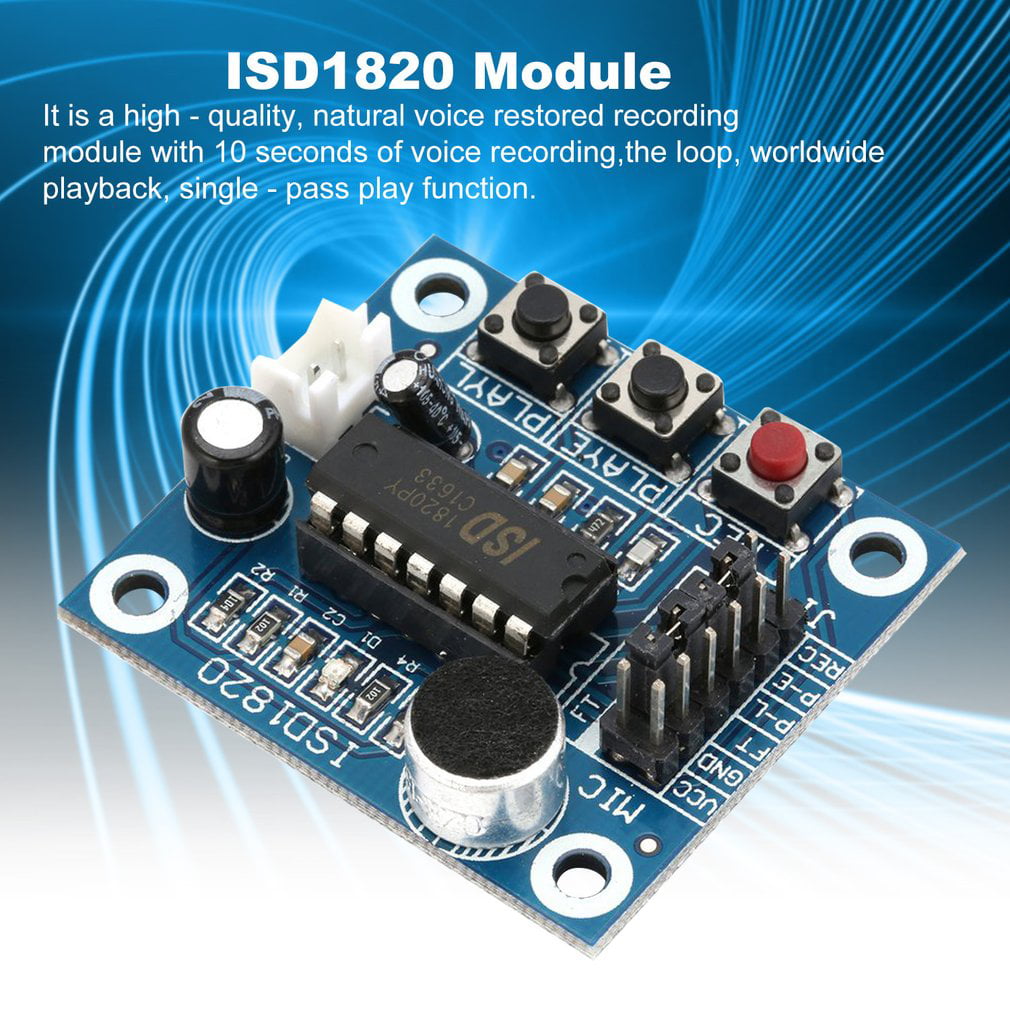 ISD1820 Sound Recorder Voice Recording Module With Micophone Loudspeaker 