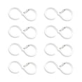 thumbnail image 1 of Cateissary Gancho en forma de S de 8 piezas con hebilla para baño, barra de ducha duradera para el hogar, soporte para herramientas de cocina, Almacenamiento y organización del hogar Blanco, 1 of 6