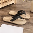 thumbnail image 2 of Mfakffe Flip Flops Women Summer Beach Slippers Flat Sole Open Toe Thong Sandals Casual Trendy Shoes (Black), 2 of 4