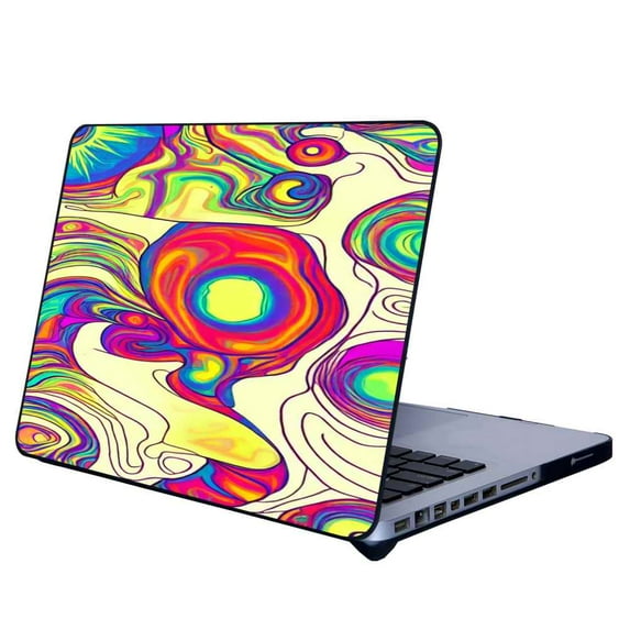 Compatible with MacBook Air 13.3 Inch A1466 Phone Case, Abstract-Psychedelia-Hippie-3 Case Silicone Protective for Teen Girl Boy Case for MacBook Air 13.3 Inch A1466