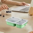 thumbnail image 4 of Vrorvz Bento Box Adult Lunch Box 3 Compartment Meal Prep Container for Kids Stackable Snack Containers Suitable for School and Travel Lunch Microwave Freezer and Dishwasher Safe, 4 of 6